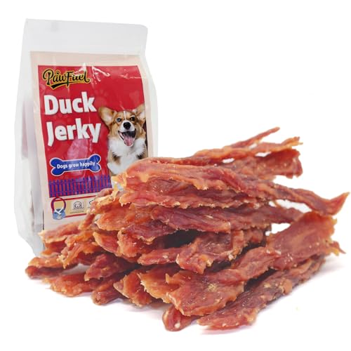 PawFuel Dog Treats Duck Jerky Made of Real Duck Breast Meat, Rich in Taurine High Protein Low in Fat. Suitable Small Or Medium,Large Dogs Training Rewards. Each Pack 14.11 Ounces.