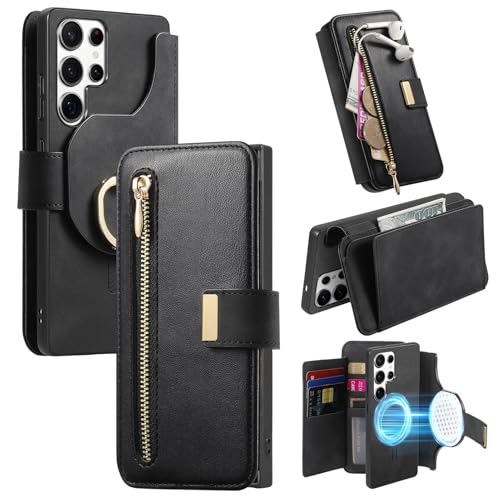 �X�}�z�P�[�X�Ή� Galaxy S25 Plus �P�[�X �蒠�^ ���C�|�P�b�g �����\ ���z�^ Magsafe�Ή� �M�����N�V�[ S25 Plus �p�J�o�[ �X�^���h�@�\ RFID�u���b�L���O PU���U�[ �}�O�l�b�g�t�� ���z�t�� �J�[�h���K�J�[�h�|�P�b