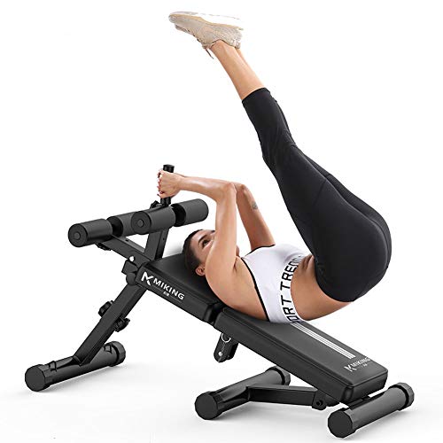 Foldable Exercise Bench,adjustable Utility Weight Bench,multifunctional Incline Decline Bench Press Chair For Home Gym Black 83*141cm