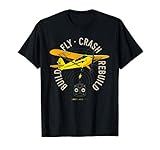 Yellow Plane RC Plane Model Aircraft Build Fly Crash Rebuild T-Shirt