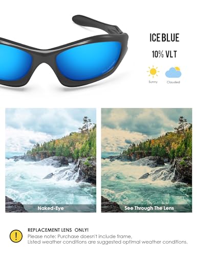 Image of BLAZERBUCK Anti-salt Polarized Replacement Lenses for Oakley Monster Dog Sunglass