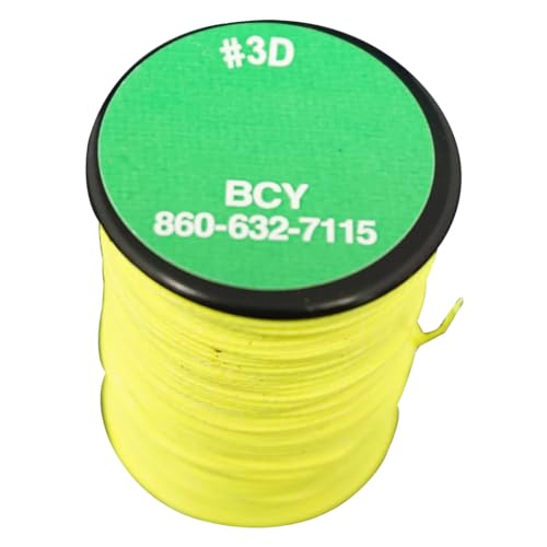 BCY 3D End Serving Bow String, Neon Yellow, 120 yd