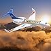 OTONOPI Airplane Toy, Die Cast Metal Plane Toy G650 Model Single Airlines, Pull Back Bump and Go Airbus Plane with Lights and Sounds for Kids Boys and Girls Age 3 Up for Gift and Collection with Stand