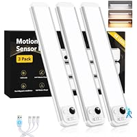 3-Pack RUIKORING 8.5" Motion Sensing Under Cabinet Lighting