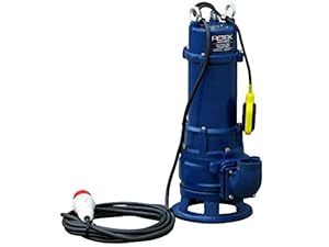 Rotek 3,0kW / 400V elektrische Schmutzwasser Tauchpumpe mit Schneidwerk und Stahlgehäuse