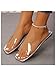 Verdusa Women's Clear Flat Sandals Open Toe Slide Sandals Summer Transparent Sandals Silver 9.5