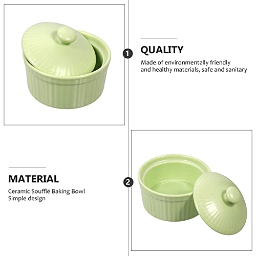 Bols de cuisson en porcelaine fine et plats en céramique durables avec couvercle individuel