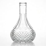 Luna 29 cm Shisha Glas Ersatzbowl | Hookah Wasserpfeife Ersatzglas | Transparent | Außendurchmesser 56 mm, Innendurchmesser 44 mm