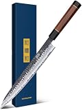 HOSHANHO Sushi Knife 10 Inch, Ultra Sharp Sashimi Knives, Rosewood Handle