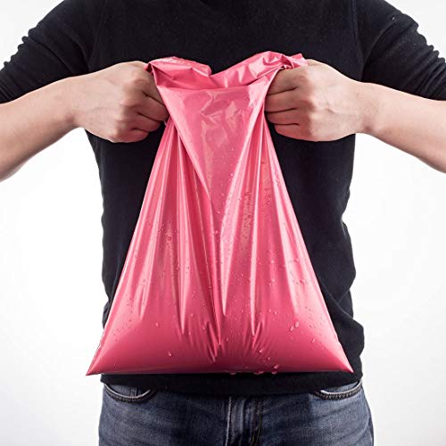 Switory Poly-Versandtaschen, Versandtaschen für Versandverpackungen, 30,5 x 39,5 cm, 100 Stück, Knallrosa