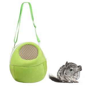 Hypeety Pet Carrier Bag Pet Sling Carrier Backpack Portable Travel Backpack Breathable Outgoing Bag bonding Pouch for Small Pets Hedgehog Hamsters Sugar Glider Chinchilla Guinea Pig (Green)