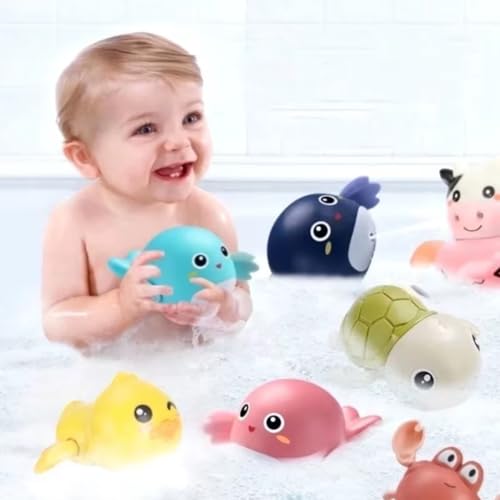 Baby Bath Toys, 6 Pack Wind Up Turtle & Fish
