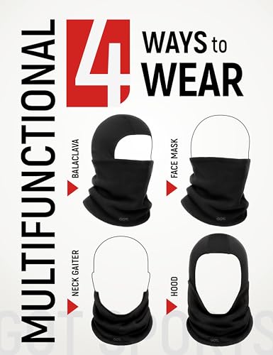 GOT Sports Kids Balaclava Ski Mask - Winter Fleece Neck Warmer with Helmet Liner Hood for Boys Girls (Ages 7-12)3