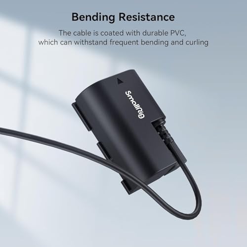 Image of SmallRig LP-E6NH Dummy Battery Power Supply Adapter Kit for Canon R6 Mark II, R5, R5 C, R6, R7, R, 5D Mark II /III /IV, 6D, 6D Mark II, 7D, 7D Mark II, 60D, 60Da, 70D, 80D, 90D, XC10, XC15 Cameras