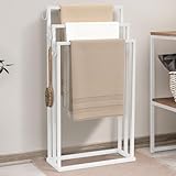 porte serviette inox sur pied ikea Installation au sol, simple et rapide, sans fixation pour un gain de place immédiat !