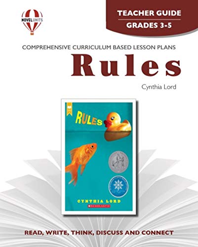 Rules - Teacher Guide by Novel Units