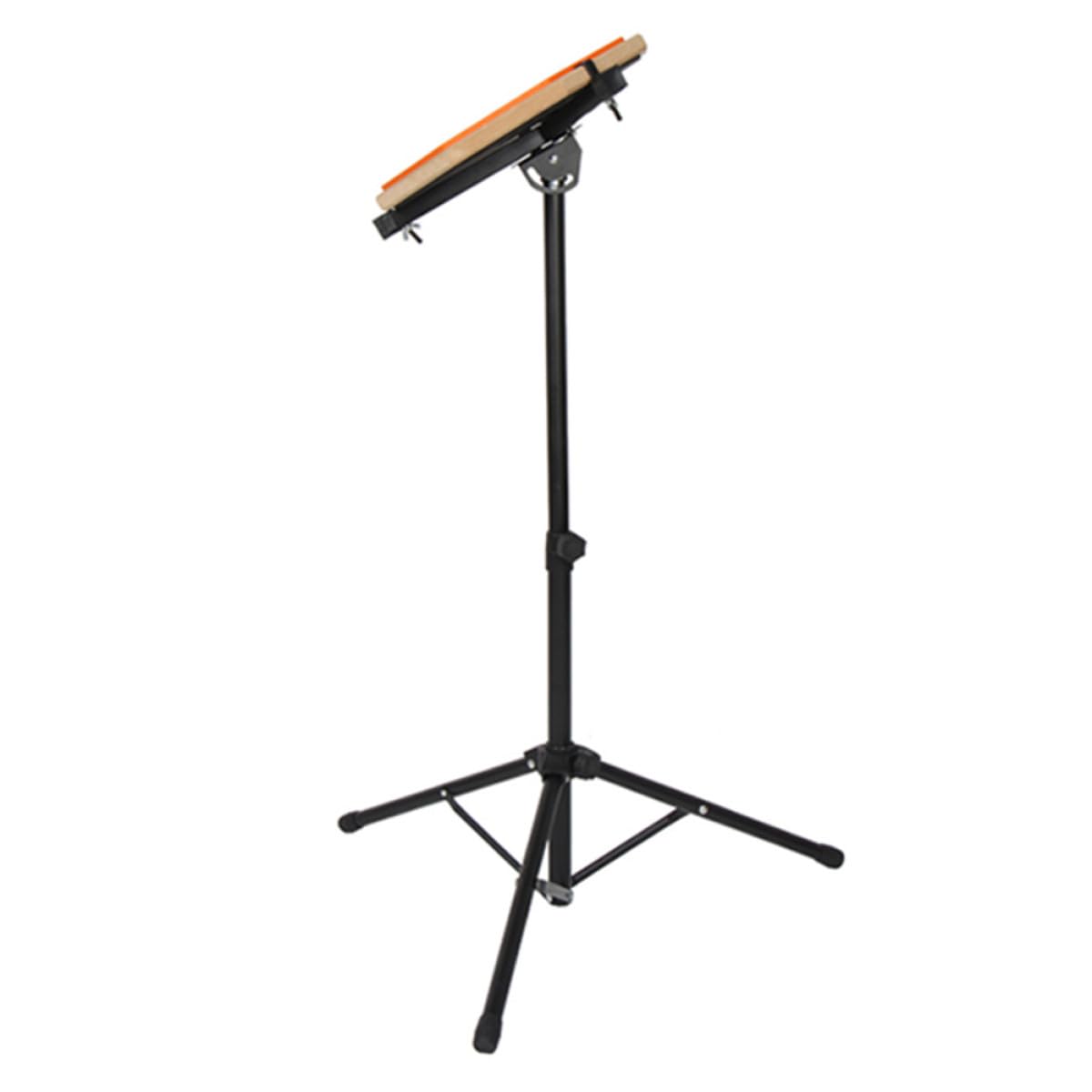 BESTYASH Supporto per Rullante Muto Regolabile 12 Pollici Treppiede in Gomma per Esercitazione Batteria Jazz per Principianti e Musicisti Portatile e Stabile