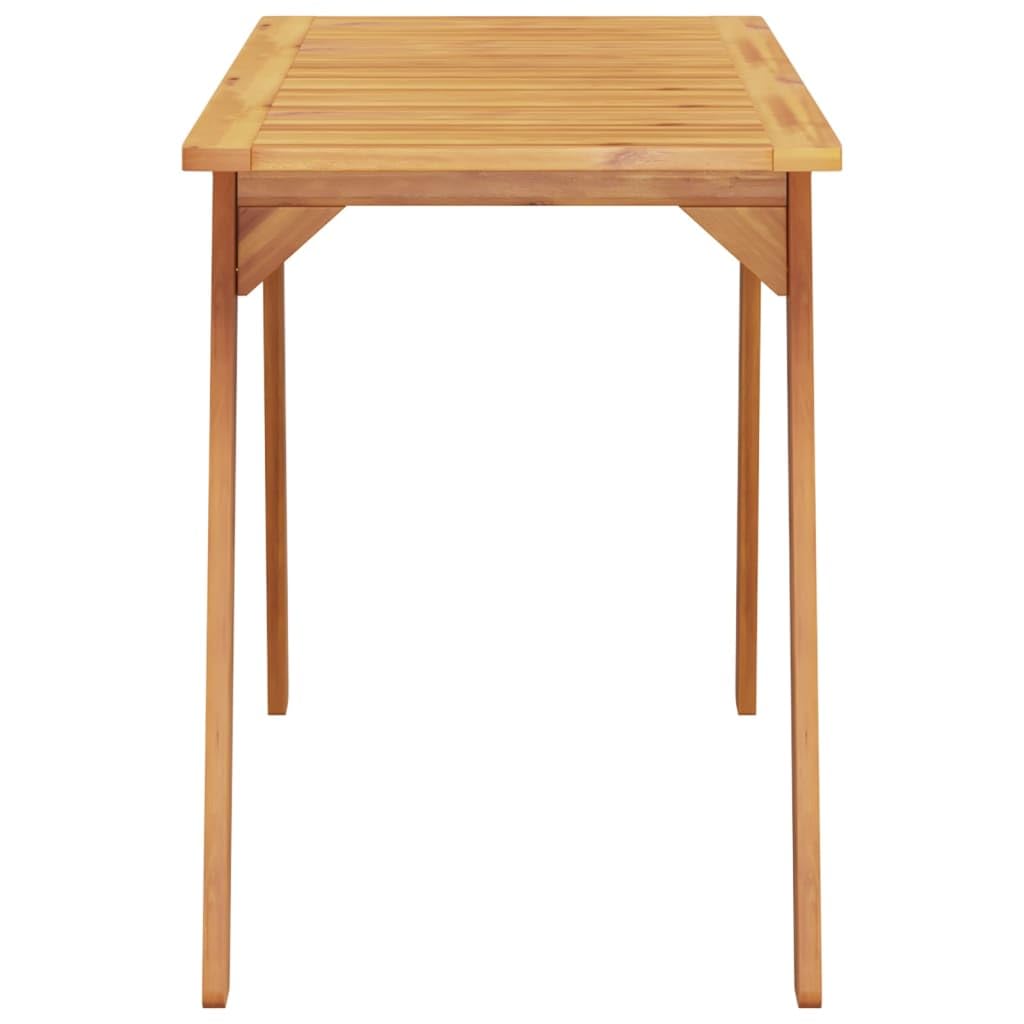 Stół ogrodowy 110 x 56 x 75 cm, wykonany z litego drewna akacjowego, odporny na warunki atmosferyczne, składany, na taras, balkon, do ogrodu, na stół do jadalni na zewnątrz