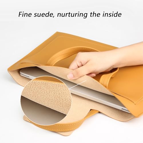 Maletín para portátil de cuero PU impermeable azul miniatura 6