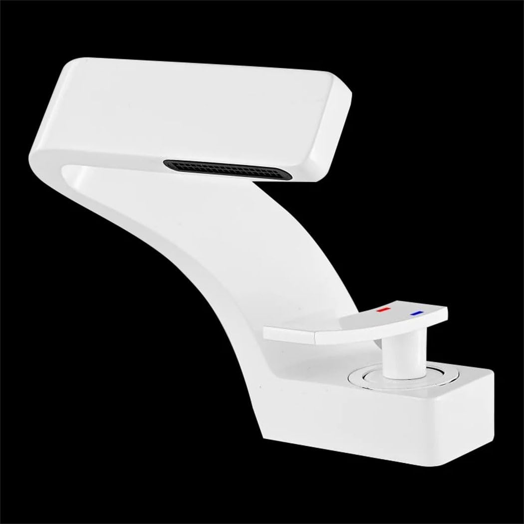 Mitigeur chaud et froid noir pour lavabo avec commande monotrou fluide et précise