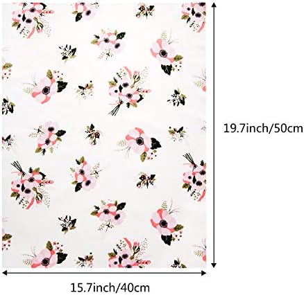 Cotton Fabric Materials for Sewing, Comius Sharp Floral Printed Cotton Fabric, 100% Cotton Patchwork Fabric Bundles, for Quilting Craft DIY kit (6 Pieces 40cm x 50cm C)