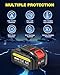 Moonshan Rechargeable 21V Lithium Battery for Cordless Bag Sewing Machine Adjustable Speed Industrial Bag Closing Machine Portable Bag Closer (Only One Battery)