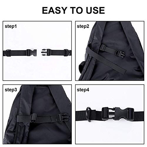 Flying Swallow 3 pieces backpack chest strap, heavy duty adjustable backpack chest strap chest strap with buckle for hiking and jogging (black, orange, pink) - Image 4