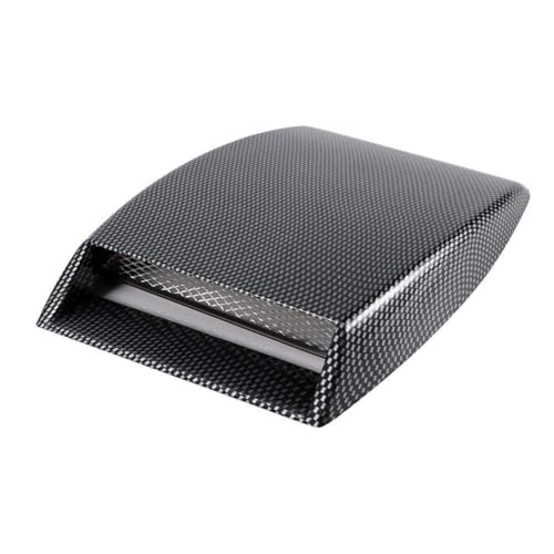 Bonnet Vent Cover, Universal Car Decorative Air Intake Scoop Bonnet Vent Sticker Cover Hood (Carbon Fiber) by Aramox - Used condition - US$10.79