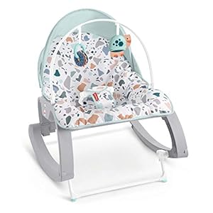 Fisher-Price GMD21 Deluxe Infant-to-Toddler Rocker, Multi-Coloured