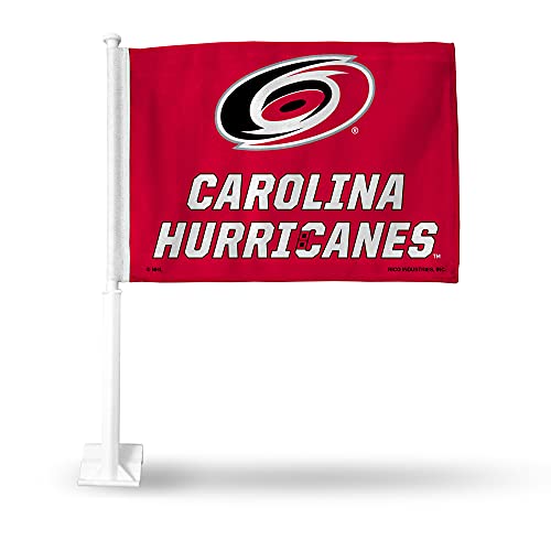 Drapeau de voiture Hurricanes anti-déchirure taille unique rouge