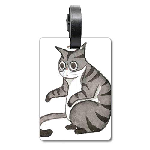 Tag voyage aquarelle chat Miaoji pour valise et sac de croisière Tourister