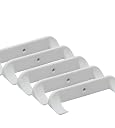 Collectible Car Display Wall Mount | Low Profile Design Compatible with Lego Car Models | Display Cars by Wheels on Wall | Made in USA (White 5-Pack) gallery image