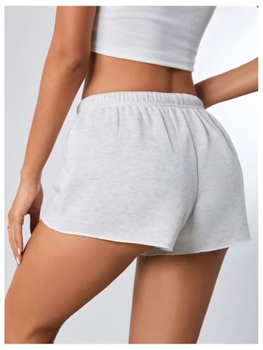 Milumia Women Drawstring Low Waist Mini Sweat Shorts Casual Summer Workout Track Lounge Shorts2