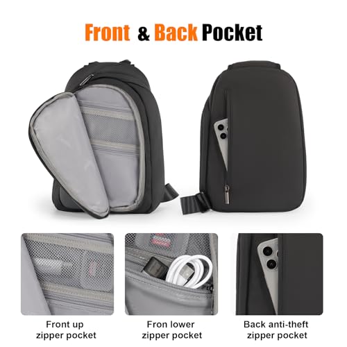 Bolso cámara Cwatcun tipo bandolera pequeño resistente al agua miniatura 4