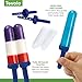 Tovolo Twin Popsicle Mold with Sticks 4 Pack Reusable Ice Pop Molds for Homemade Flavored Popsicles Treats Frozen Snacks, Silicone Popsicle Maker with Stand for the Freezer BPA Free Dishwasher Safe