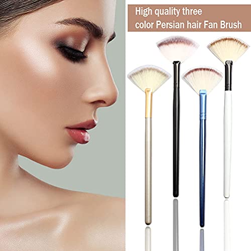 4 Pcs Fan Brushes For Facials, Soft Makeup Mask Applicator Brushes Tools For Glycolic Acid Peel Mask Cosmetic Cream #TOP5