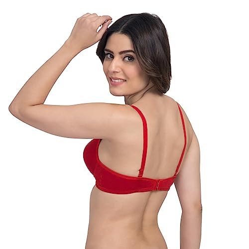 Image of Tweens - Heavily Padded Semi Push-Up Bra - Polyamide Fabric - 3 /4th Coverage, Wireless, Multiway Straps, Seamless - Everyday T-Shirt Bra