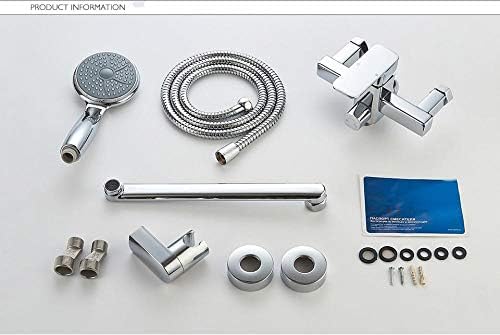 Ensemble de robinets de douche muraux en laiton durable - 7