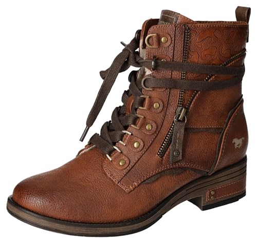 Preisvergleich Produktbild MUSTANG Damen Klassisch Stiefelette Cognac,40 EU