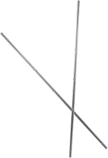 Garneck 2pcs Foosball Table Handle Bars Replacement Iron Poles Silver