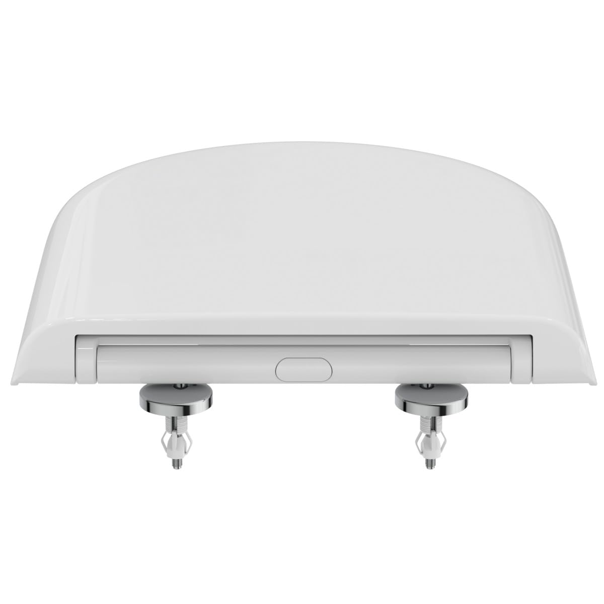 Ideal Standard Exacto asiento WC envolvente, diseño en D – Blanco (Alpin) | Asiento extraíble con cierre suave Softclose, UV09001