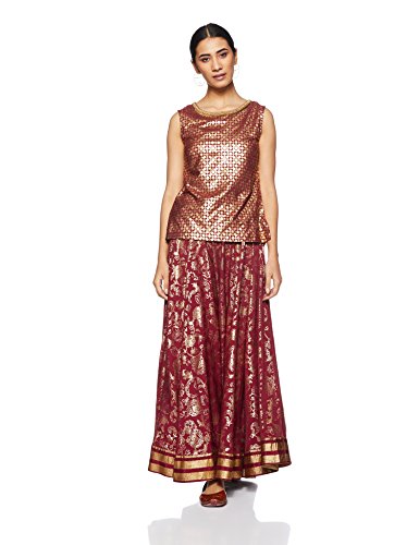 Image of W for Woman Women's Crepe Pleated Kurta