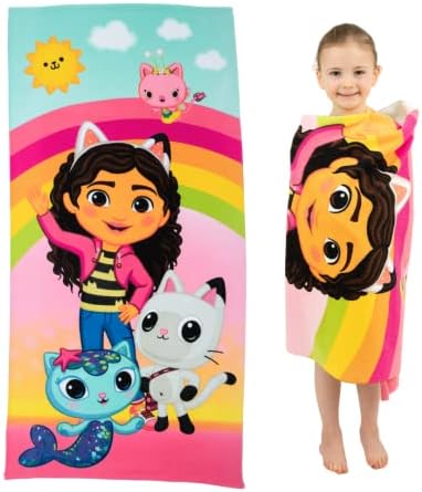 Zagtoon Miraculous Ladybug Beach Towel Set - 27x54 Inch, With Bonus Stickers