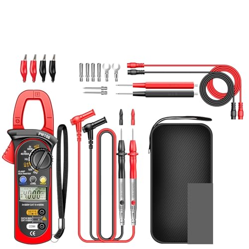 Pinza Amperimétrica Digital Medidor PN106 Multímetro AC/DC Corriente Voltaje Tester 600A Alta Precisión 4000 Cuentas Herramientas Electricista miniatura 1