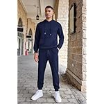 COOFANDY Men's Tracksuits 2 Pieces Waffle Hoodies Sweatsuit Sets Sports Jogging Suit Set - Image 2