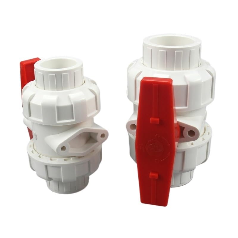 Válvula de bola de PVC de 20mm para control de paso en tuberías de agua domésticas 2
