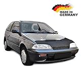 abrir capot suzuki swift El grosor es de 2,0 - 2,2 mm./ Protege la parte delantera del vehículo contra los efectos de grava, alquitrán e insectos / (Instrucciones de montaje incluidas) Hecho en Alemania.