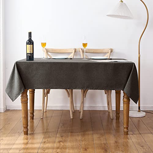 Iofryion Rectangle Tablecloth Linen Tablecloth Heavy Duty Waterproof Satin-Proof Table Cloth Farmhouse Washable Table Covers Decor Tablecloth For Kitchen Outdoor Party, 60'' Round #TOP3
