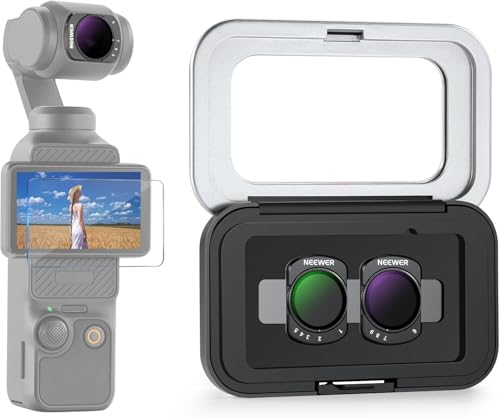 Filtres ND variables DJI Osmo Pocket 3 NEEWER kit magnétique ND2-32 et ND64-512 avec étui