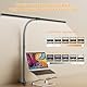 EUARY 1300LM Doppelkopf Schreibtischlampe LED Dimmbar Fernbedienung, 24W 80CM Klemmbare Monitor Lampe Tischlampe Tageslichtlampe